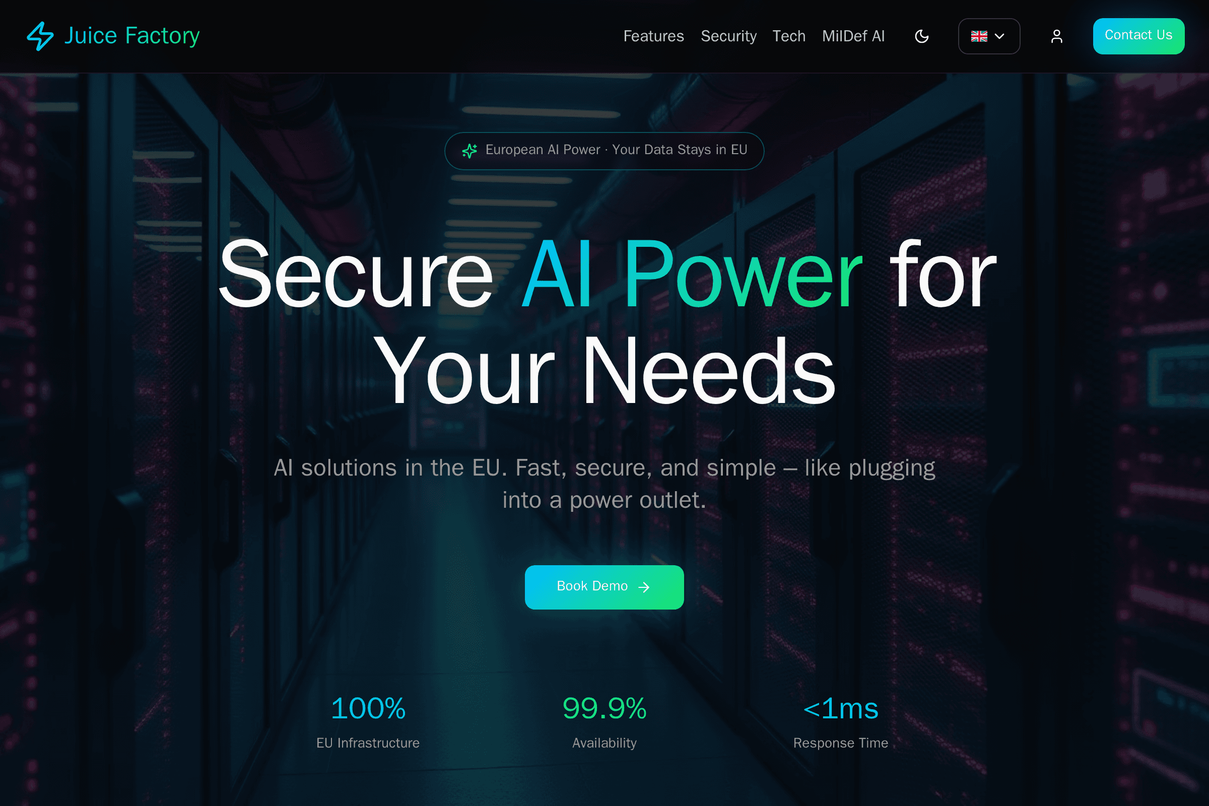 Juice Factory - Säker AI-kraft för Europeiska Företag - Fintech och betalningsprojekt av Mikael Fallström