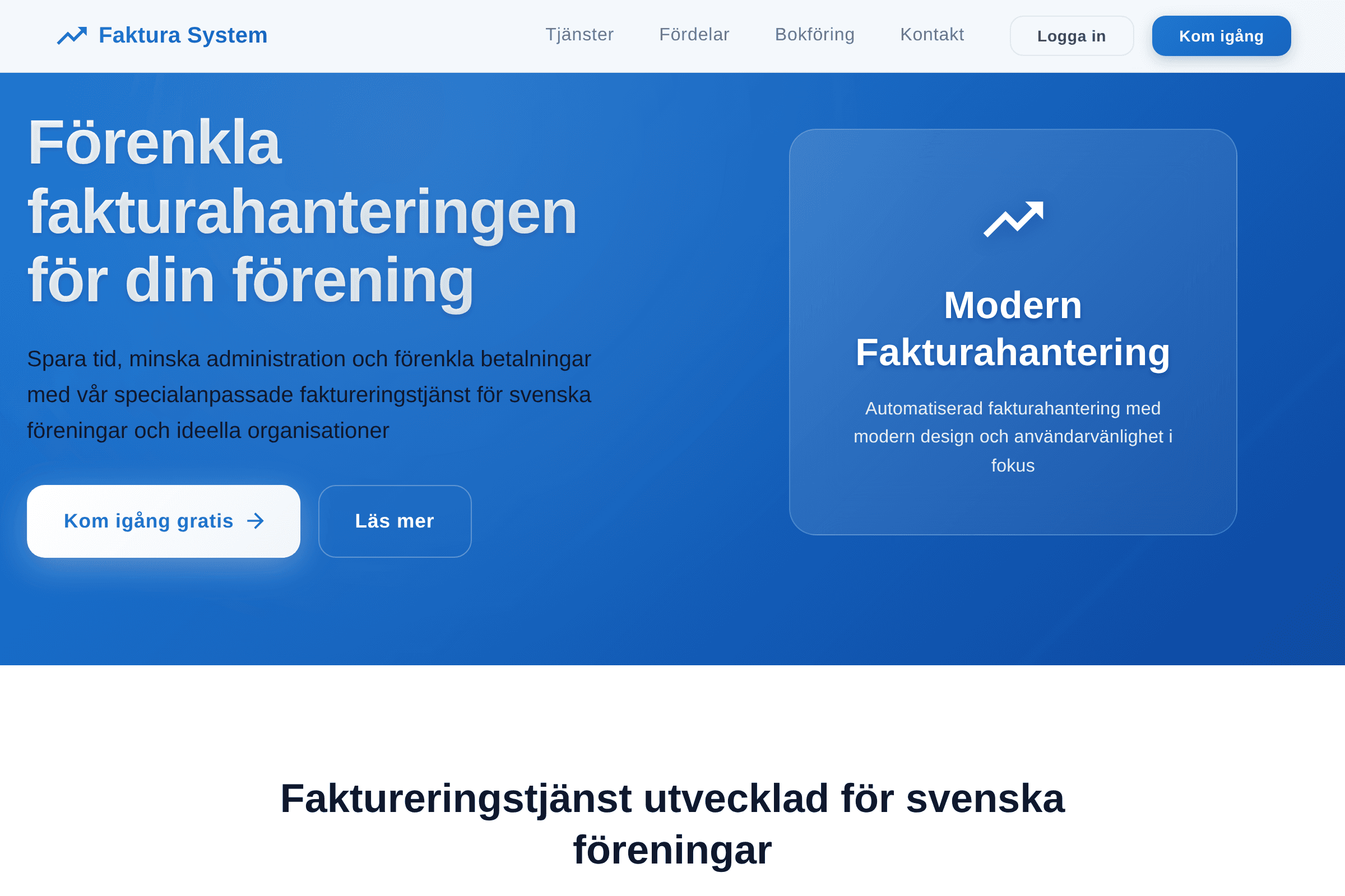 Medlemsfaktura - Modern Invoicing for Organizations - Fintech och betalningsprojekt av Mikael Fallström